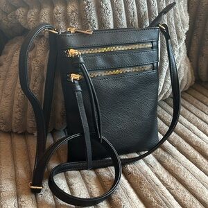 Black Crossbody Bag Shoulder Bag Travel Bag Men’s Women’s NWOT